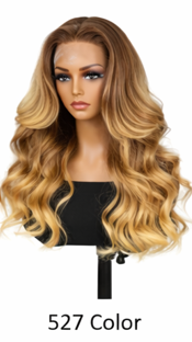 Princess Pink Brazilian Hair 24'  Glueless Body Wave Human Hair Pre-cut Lace Front Wigs