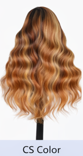Ash Blonde Balayage Wig 24' Human Hair Body Wave Wear and Go Glueless Blonde Prebleached